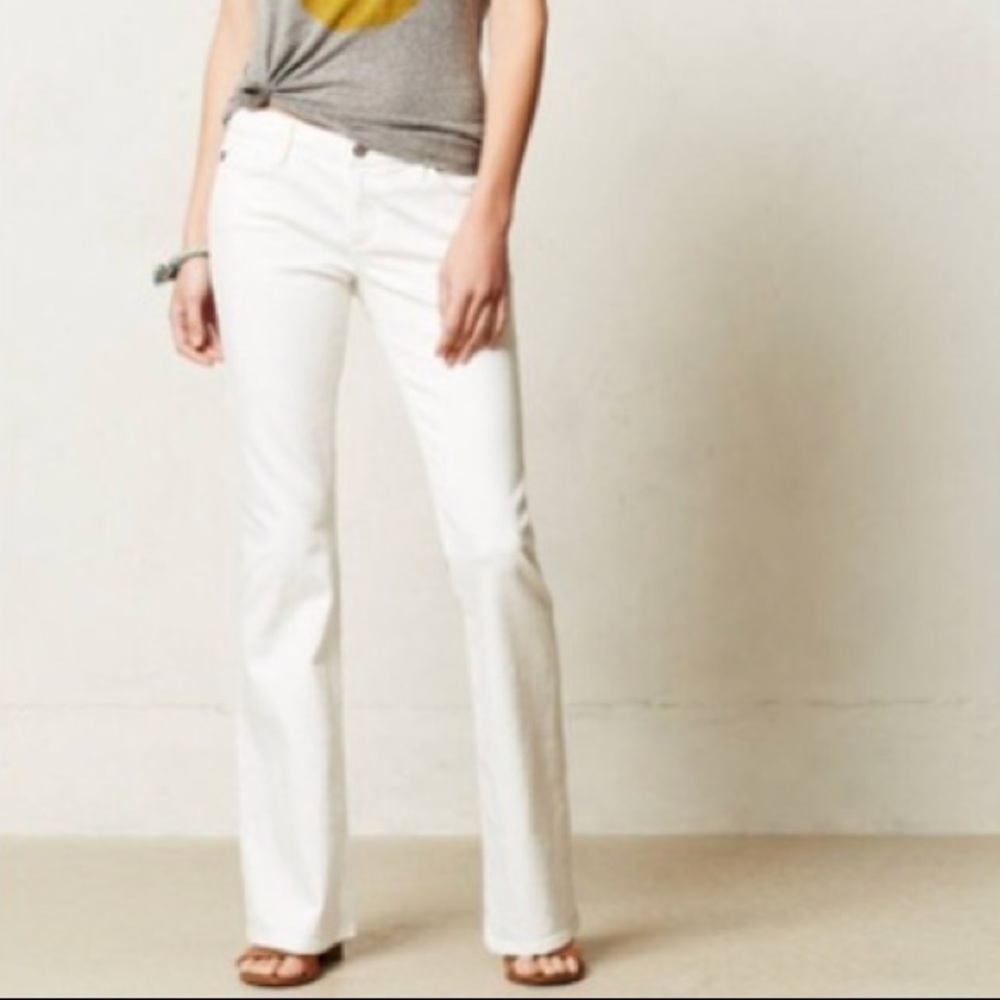 AG White Jeans White Angelina Petite Boot Cut